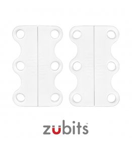 Zubits® S magnetic shoe closures, for children & the elderly, white