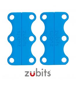 Zubits® M magnetic shoe closures, for youth & adults, light blue