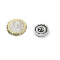 Potmagneet met inwendig schroefdraad M4