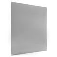 Magnetic board square  magnetic noticeboard made of 0,8 mm thick steel sheet, 40 x 40 cm, stainless steel