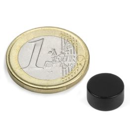 S-10-05-E Disc magnet Ø 10 mm, height 5 mm, holds approx. 2 kg, neodymium, N42, epoxy coating