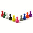Magneetpins „Player“  houdt ca. 1,6 kg, prikbordmagneten in de vorm van een speelfiguur, Ø 12,5 mm, set van 10, in verschillende kleuren