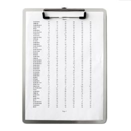 Clipboard magnetic aluminium magnetic, with clamp, A4 format