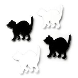LIV-69, Kitty, aimants puissants chats pour réfrigérateur, lot de 4