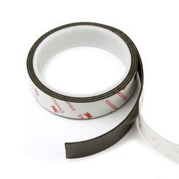 NMT-20-STIC/01m, Bande magnétique adhésive néodyme 20 mm, bande magnétique autocollante, force d'adhérence extra-forte, rouleau de 1 m
