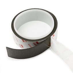NMT-30-STIC/01m, Bande magnétique adhésive néodyme 30 mm, bande magnétique autocollante, force d'adhérence extra-forte, rouleau de 1 m