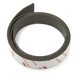 NMT-20-STIC/01m, Bande magnétique adhésive néodyme 20 mm, bande magnétique autocollante, force d'adhérence extra-forte, rouleau de 1 m