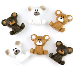 LIV-86, Bärchen, dekorative Kühlschrankmagnete, 6er-Set