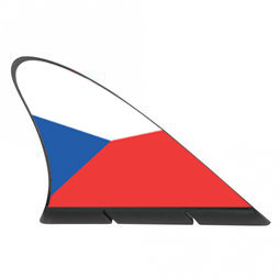 M-42/cze, Fanvin landvlag, magneetvlag voor de auto, Tsjechië