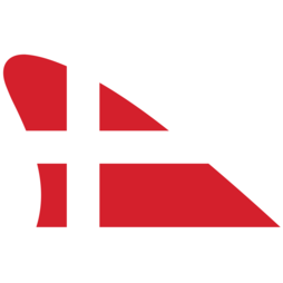 M-42/den, Fanvin landvlag, magneetvlag voor de auto, Denemarken