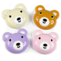 SALE-090, Honey, aimants pour frigo en forme d'ourson, lot de 4