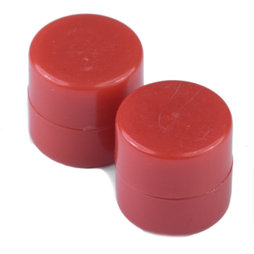 M-DISC-01/red, Schijfmagneten met kunststof ommanteling Ø 9,4 mm, 10 stuks per set, rood
