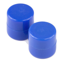M-DISC-01/blue, Dischi magnetici con involucro di plastica Ø 9,4 mm, 10 pezzi per set, blu