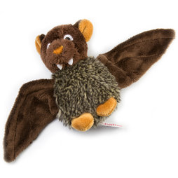 LIV-95/bat2, Magnetische pluchediertjes, vleermuis bruin, met ingenaaide magneten
