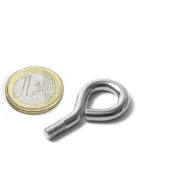 STE-11, Œillet 11 mm de diamètre intérieur, Acier, nickelé, pas de vis M5