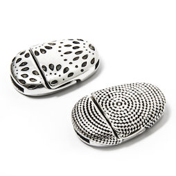 SV-FP-01, Sieraadsluiting magnetisch met patroon, voor armbanden, extra-sterk houvast