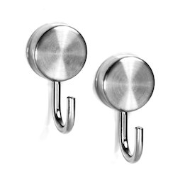 LIV-102, Magnetic hook stainless steel, with slip-resistant coating, set of 2