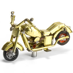 MCAR-01/motorbike, MadagasCAR, mini-voertuigjes uit oude blikken, motorfiets