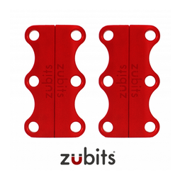 M-ZUB-02/red, Zubits® M, magnetische Schuhbinder, für Jugendliche & Erwachsene, rot