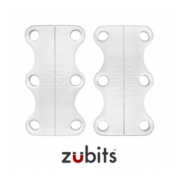 M-ZUB-02/white, Zubits® M, magnetische Schuhbinder, für Jugendliche & Erwachsene, weiß