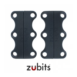 M-ZUB-02/grey, Zubits® M, magnetische Schuhbinder, für Jugendliche & Erwachsene, grau