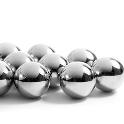 ST-K-20-N, Steel spheres 20 mm, not magnets!, ferro-magnetic, nickel-plated, Ø 20 mm
