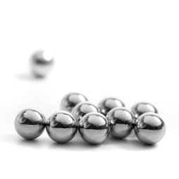 ST-K-08-N, Steel spheres 8 mm, not magnets!, ferro-magnetic, nickel-plated, Ø 8 mm