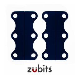 M-ZUB-02/blue, Zubits® M, magnetische Schuhbinder, für Jugendliche & Erwachsene, blau
