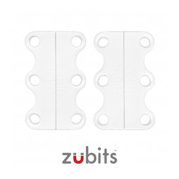 M-ZUB-01/white, Zubits® S, magnetische schoenveters, voor kinderen & senioren, wit