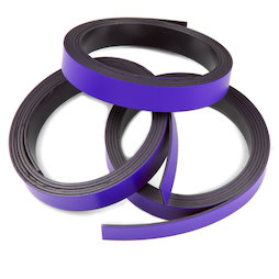 MT-10/purple, Nastro magnetico colorato 10 mm, da ritagliare per etichettare, rotoli da 1 m, viola