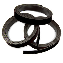MT-10/black, Nastro magnetico colorato 10 mm, da ritagliare per etichettare, rotoli da 1 m, nero