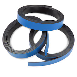MT-10/blue, Nastro magnetico colorato 10 mm, da ritagliare per etichettare, rotoli da 1 m, blu