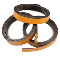 MT-10/orange, Nastro magnetico colorato 10 mm, da ritagliare per etichettare, rotoli da 1 m, arancione