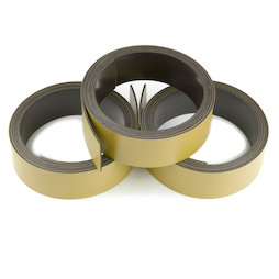 MT-20/gold, Bande magnétique couleur 20 mm, pour y écrire et pour découper, rouleaux d'1 m, coloris or