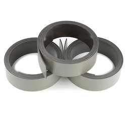 MT-20/gray, Bande magnétique couleur 20 mm, pour y écrire et pour découper, rouleaux d'1 m, gris
