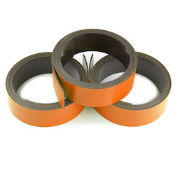 MT-20/orange, Bande magnétique couleur 20 mm, pour y écrire et pour découper, rouleaux d'1 m, orange