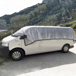 M-ALU-0306, Alunet Schattennetz 80% L, Sonnenschutz für Auto und Garten, 3 x 6 m