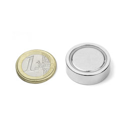 FGN-25, Aimant en pot à coller, Ø 25 mm