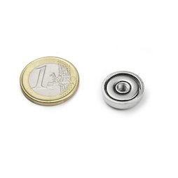 ITN-16, Pot magnet with internal thread M4, Ø 16 mm
