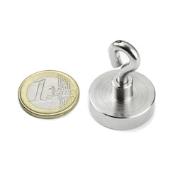 OTN-25, Pot magnet with eyelet, Ø 25 mm, thread M4