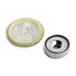 CSN-HT-16, Countersunk pot magnet, Ø 16 mm, strength approx. 4 kg
