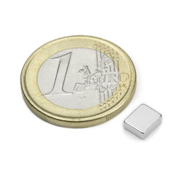 Q-06-05-02-HN, Blokmagneet 6 x 5 x 2 mm, neodymium, 48H, vernikkeld