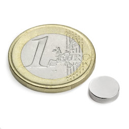 Disque magnétique Ø 8 mm, hauteur 2 mm