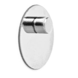 FO-9, Edelstahlscheiben selbstklebend, selbstklebender Haftgrund für Magnete, 10er-Set