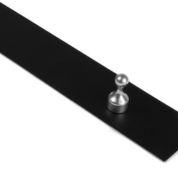 MB-18/black, Barra magnetica autoadesiva 50 cm, supporto autoadesivo per magneti, in metallo, nero