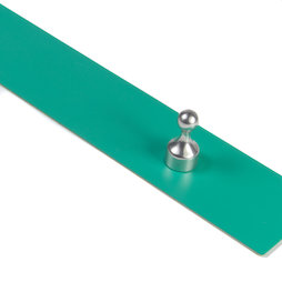 MB-18/green, Barra magnetica autoadesiva 50 cm, supporto autoadesivo per magneti, in metallo, verde