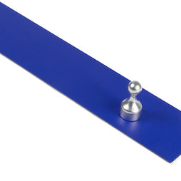 MB-18/blue, Barra magnetica autoadesiva 50 cm, supporto autoadesivo per magneti, in metallo, blu