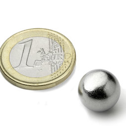 K-13-C, Bille magnétique Ø 12,7 mm, néodyme, N42, chromé