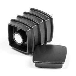 BX-SQ30/black, Boston Xtra vierkant, set met 5 kantoormagneten neodymium, vierkant, zwart