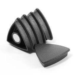 BX-TR30/black, Boston Xtra driehoekig, set met 5 kantoormagneten neodymium, driehoekig, zwart